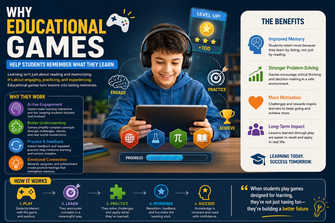 Why Educational Games Help Students Remember What They Learn
