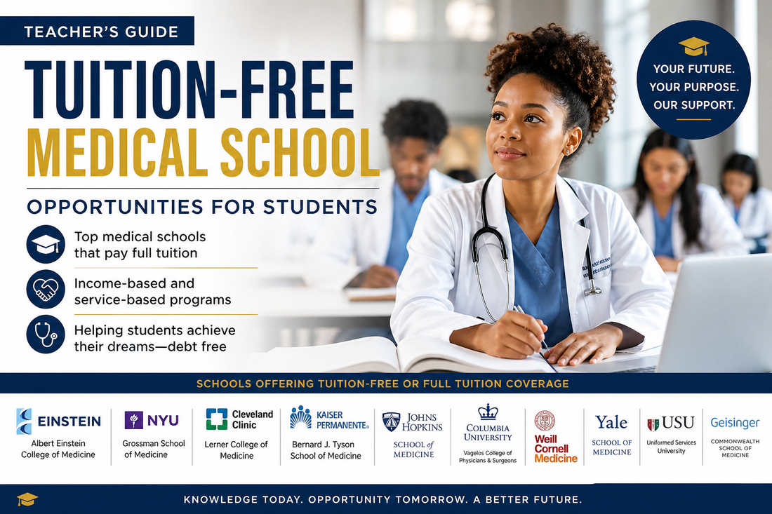 A Teacher’s Guide to Tuition-Free Medical School Opportunities