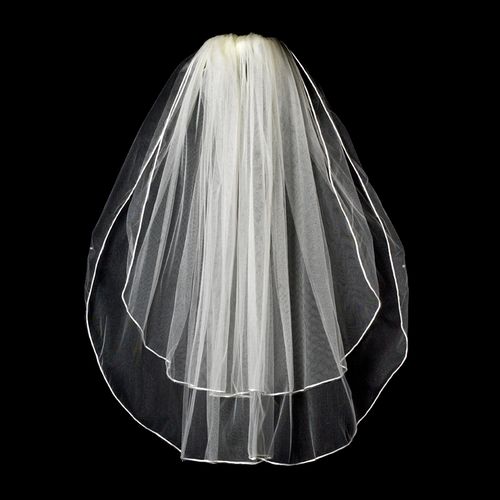 Opulent Cathedral Two-Tier Veil – Ivory Edition #0339