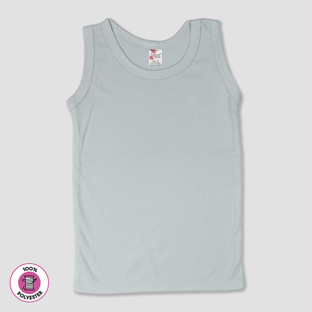 Toddler Tank Tops – 100% Polyester White additional image 1