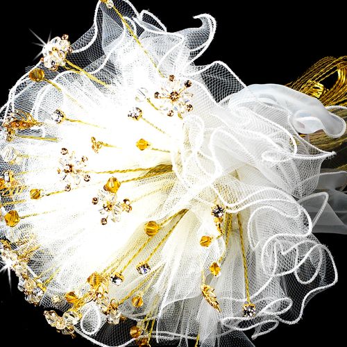 Alluring Crystal Bead Bridal Bouquet 283 66