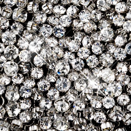 Opulent Rhinestone Necklace – White Edition #0677