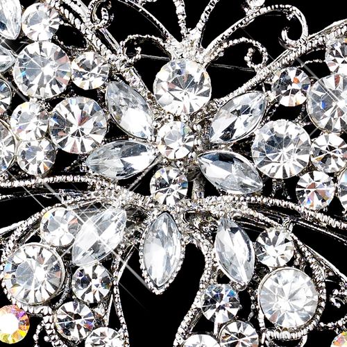 Antique Silver Rhodium Clear Ab Rhinestone Accent Butterfly Brooch 73 37 4Da2E3De 5A8F 4E68 82Db 1Db26926217D