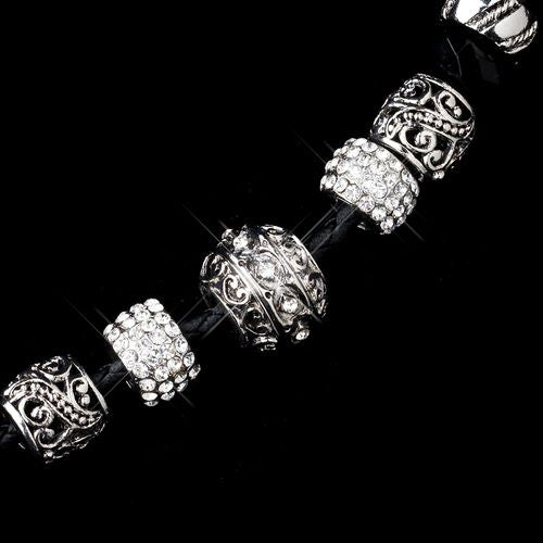 Radiant Black Rope Silver Charm – Silver Edition #1301