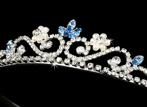 Blue Stone Bridal Tiara Hp 6240 37