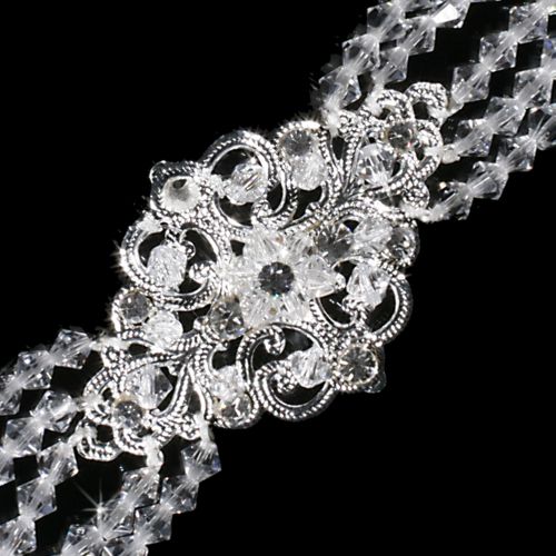 Luxe Rhinestone Bracelet – Crystal Edition #1112