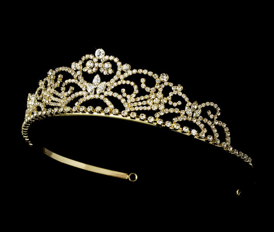 Crystal Princess Bridal Tiara Hp 1774 Silver Or Gold 54