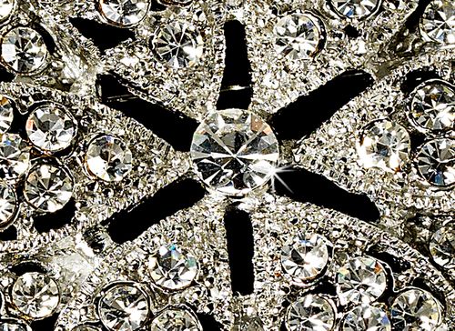 Glamour Rhinestone Detail – Silver Edition #0645