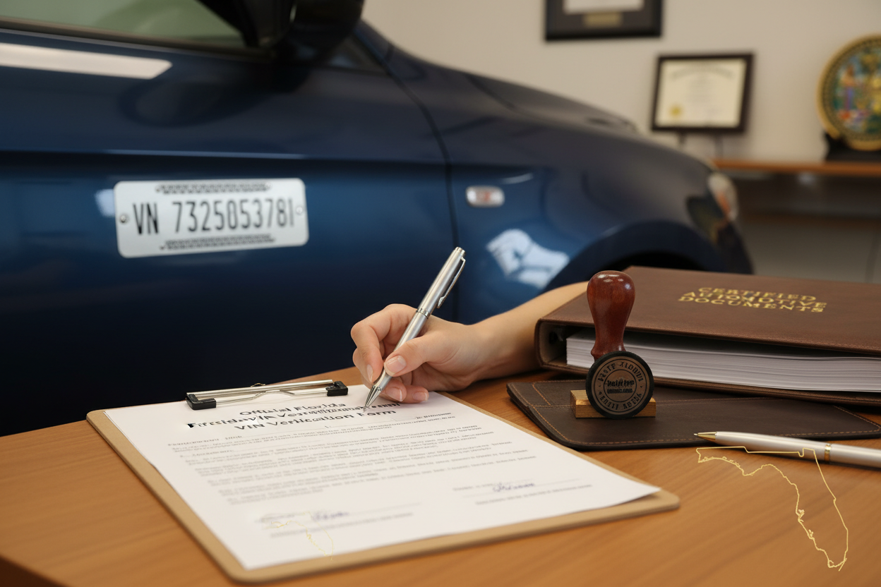 Florida VIN Verification & Notary Services