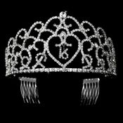 Glistening Sweet 16 Rhinestone Princess Tiara In Silver 252 37 7Ab2Deeb B0Ef 4Fcf A82A 265Eff10Fa40