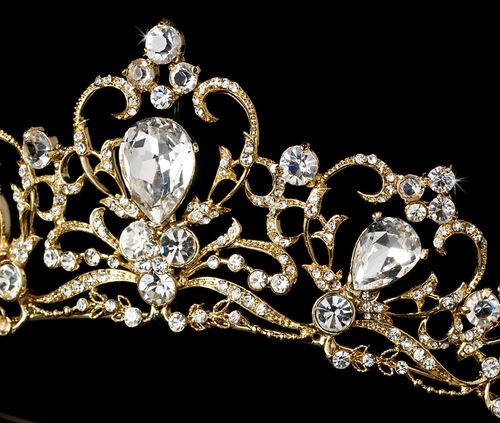 Regal Crystal Tiara – Rose Gold Edition #0655