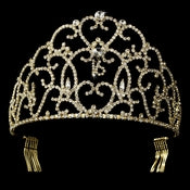 Gold Plated Sweet 16 Tiara Hp 251 33
