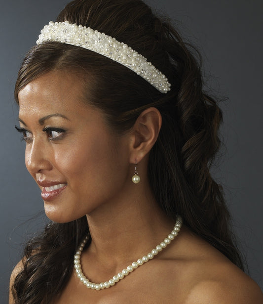 Ivory Bridal Headband Hp 8268 45