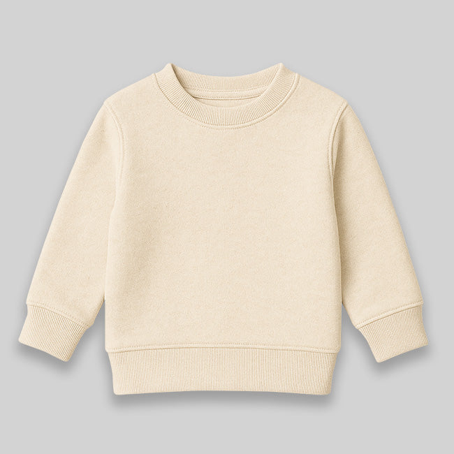 Youth Fleece Crewneck Sweatshirts – 100% Polyester White additional image 1