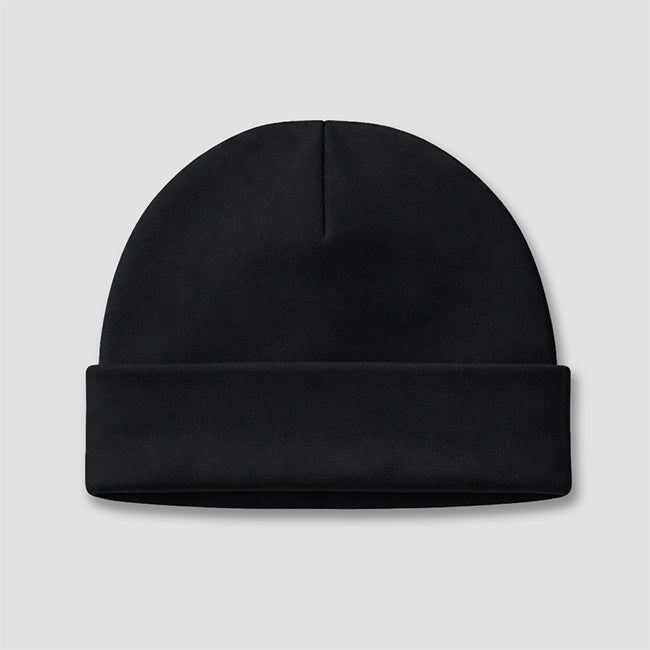 Baby Beanie Hat – Premium 100% Cotton Black Black 0-6M