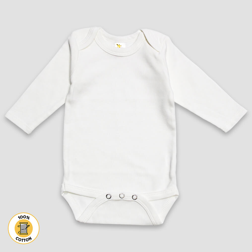 Baby Long Sleeve One-Piece Onesies – Premium 100% Cotton Black additional image 1