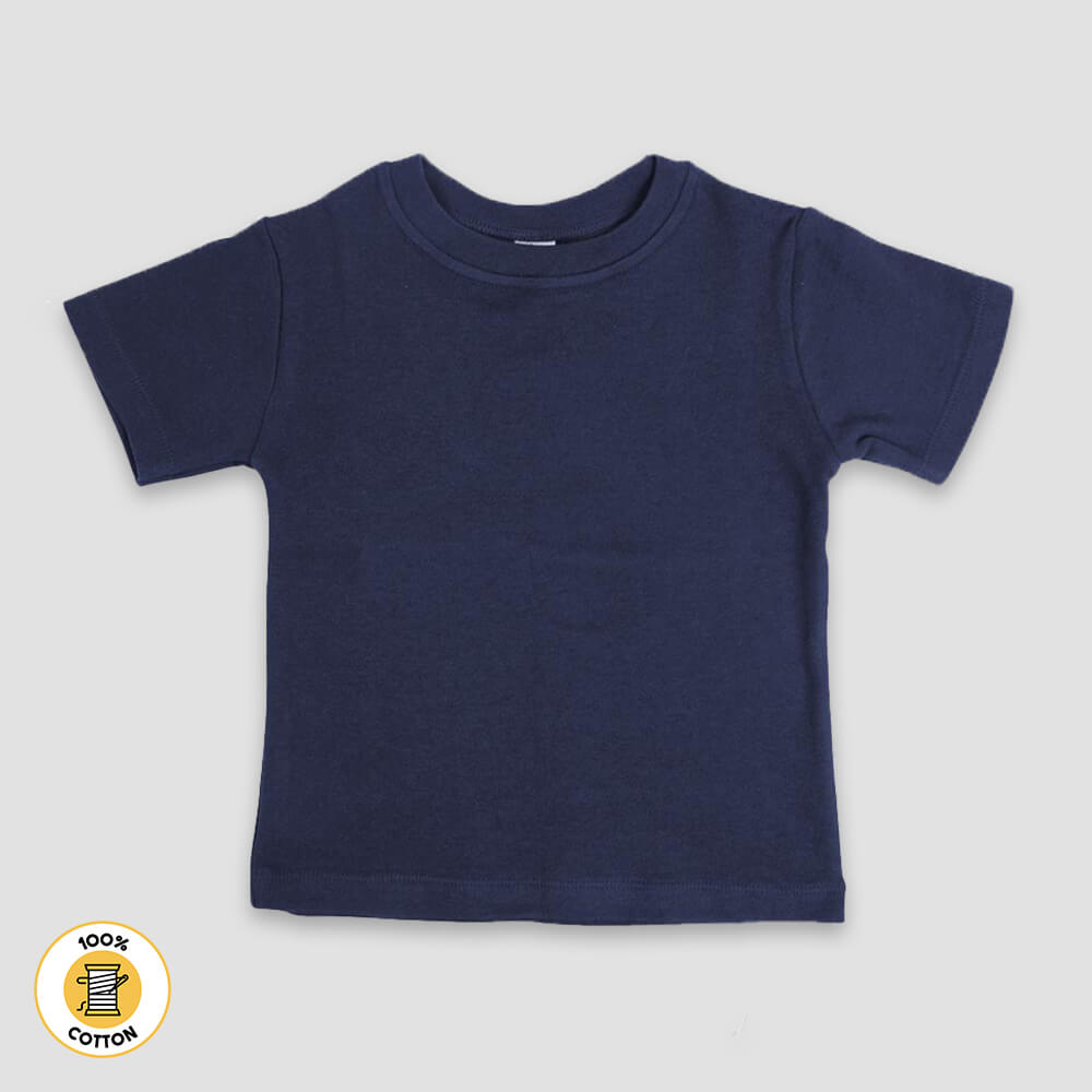 Baby Crew Neck T-Shirts – Premium 100% Cotton White additional image 3
