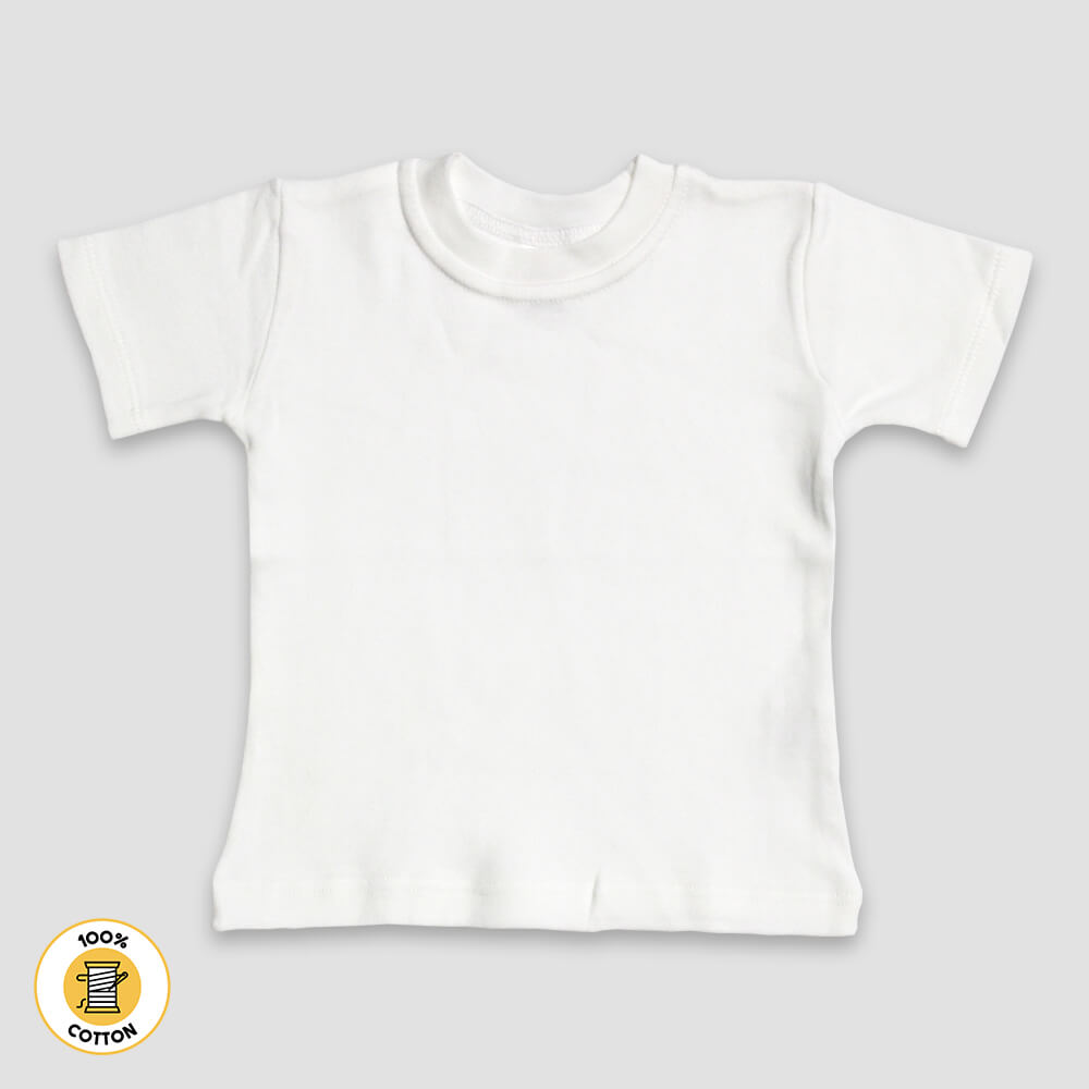 Baby Crew Neck T-Shirts – Premium 100% Cotton Navy additional image 3