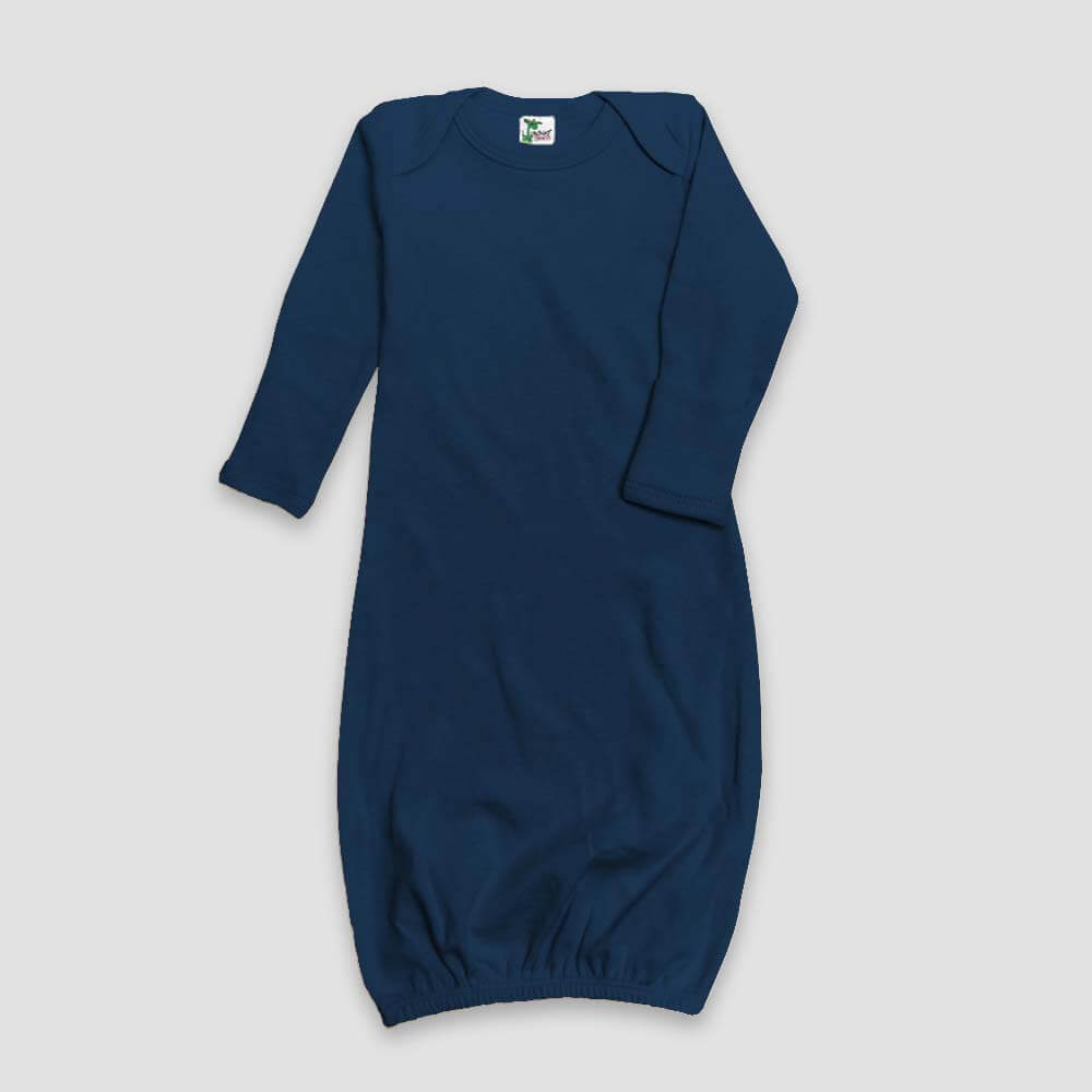 Baby Sleeping Gown With Fold Over Mittens – Premium 100% Cotton Black additional image 5