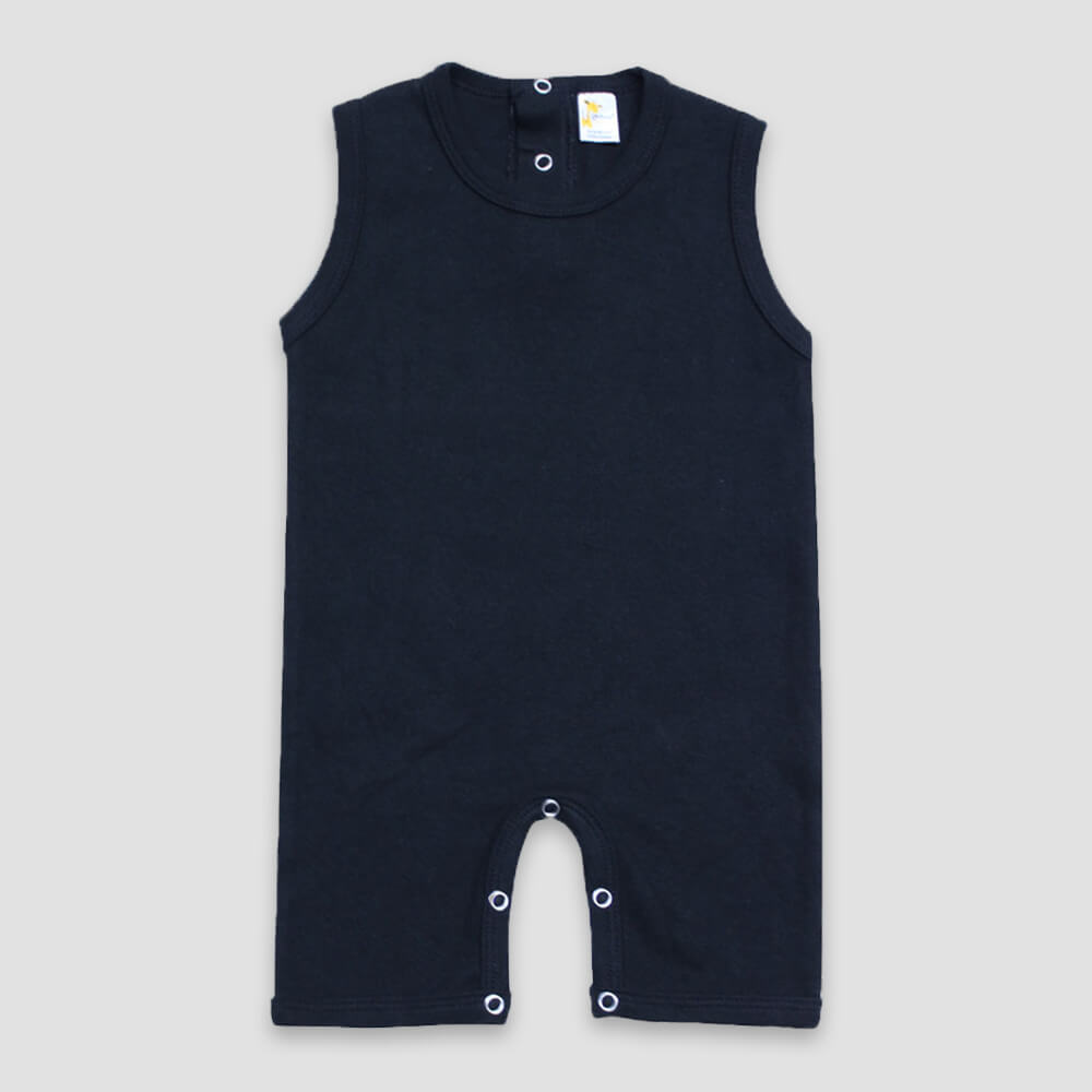 Baby Sleeveless Romper – Premium 100% Cotton White additional image 1