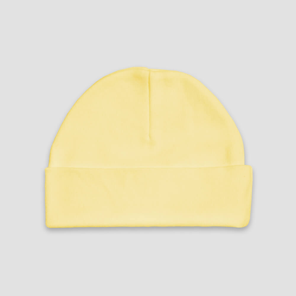 Baby Beanie Hats – Polyester Cotton Blend White additional image 2