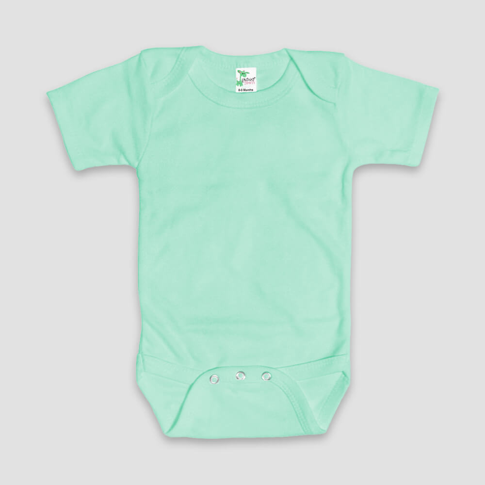 Baby One-Piece Onesies Short Sleeve – Polyester Cotton Blend Yellow additional image 3