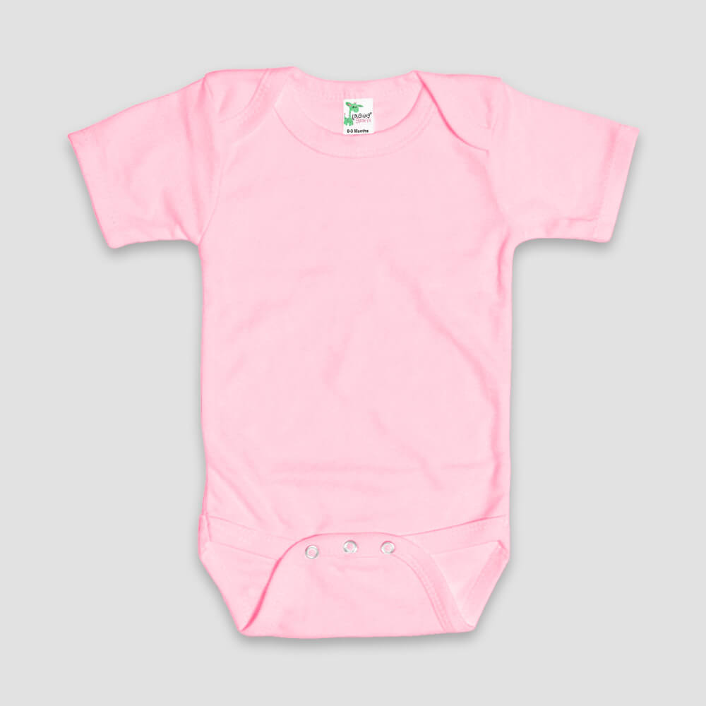 Baby One-Piece Onesies Short Sleeve – Polyester Cotton Blend White additional image 1