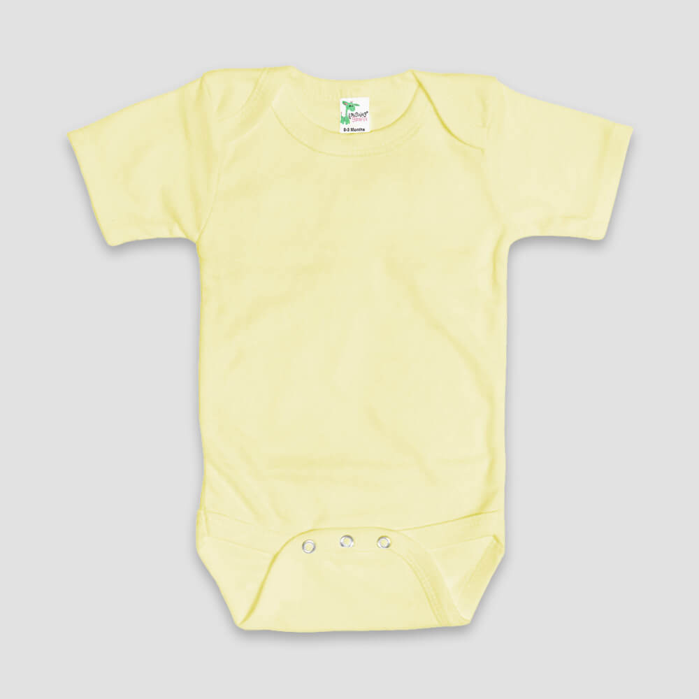 Baby One-Piece Onesies Short Sleeve – Polyester Cotton Blend White additional image 2