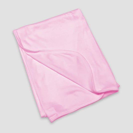 Baby Receiving Blankets - Poly-Cotton Blend Pink Pink One Size
