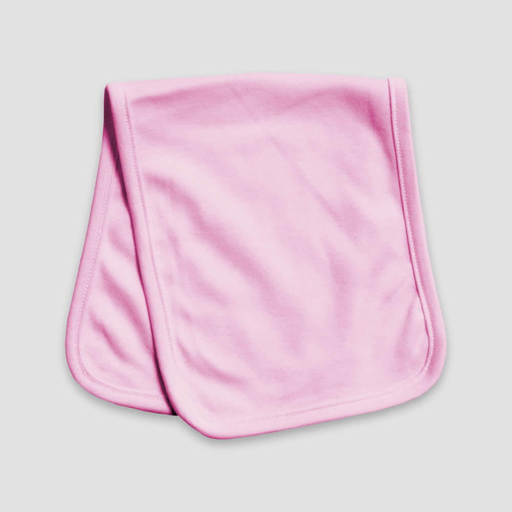 Baby Burp Cloths – 2 Ply – Polyester Cotton Blend White additional image 1