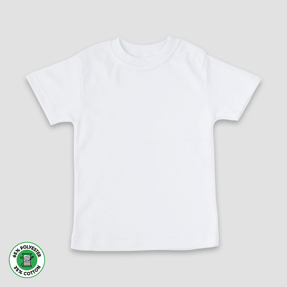 Baby Crew Neck T-Shirts – Polyester Cotton Blend Black additional image 1
