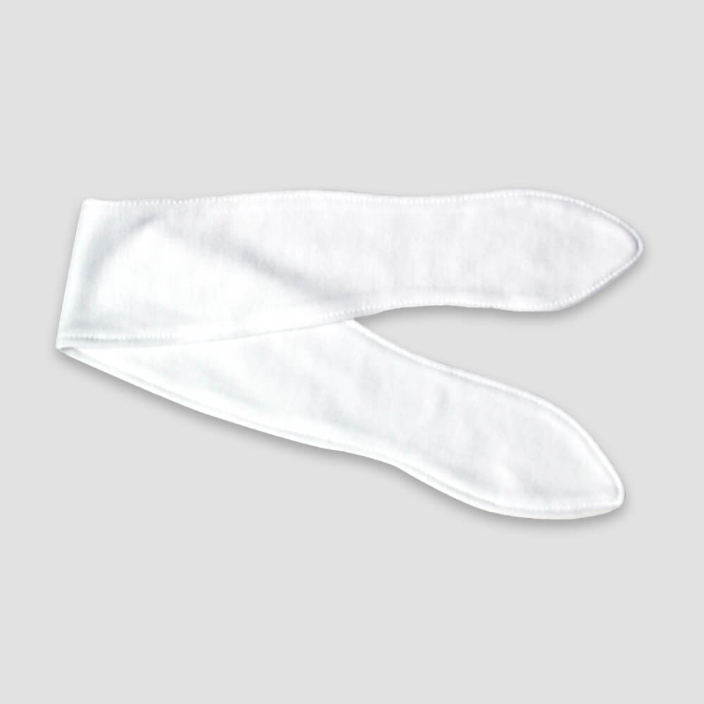 Baby Headband – White – 100% Polyester additional image 1