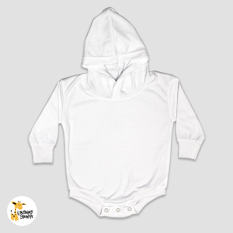 Baby Long Sleeve Hooded Bubble Rompers - White - 100% Polyester White 6-12M