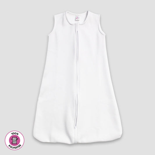 Baby Wearable Sleep Sack 100% Polyester Fleece White White 0-6M