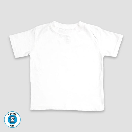 Baby Crew Neck T-Shirts With Easy Tear Out Label – White – 100% Cotton White 6-12M