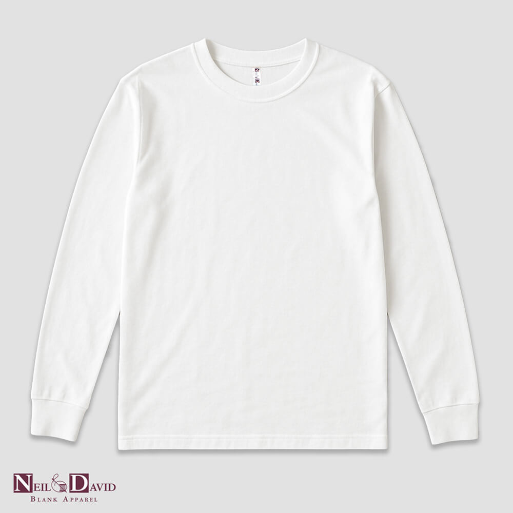 Men’s Long Sleeve T-Shirts – White – 100% Polyester White XL