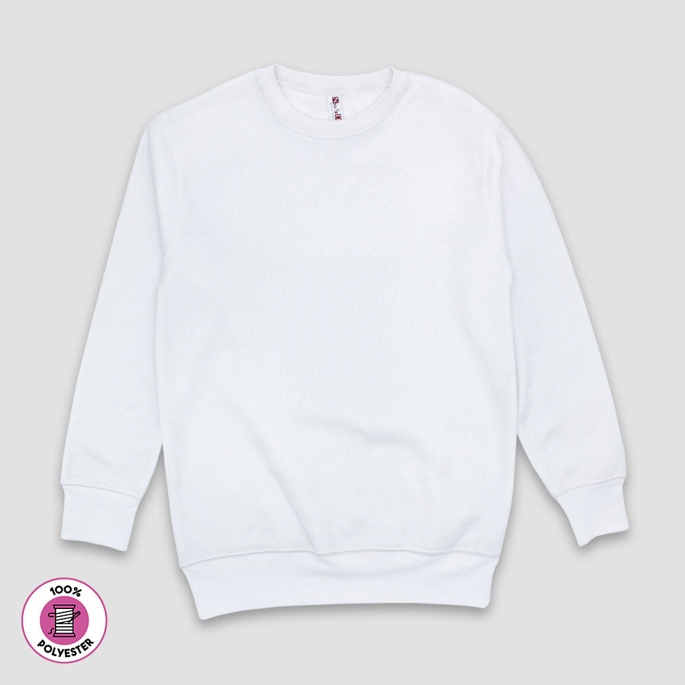 Adult Blank Sweatshirts – Fleece – 100% Polyester White White XS
