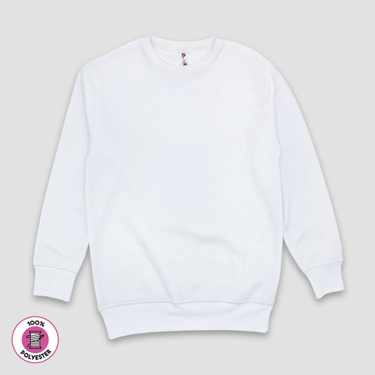 Adult Blank Sweatshirts – Fleece – 100% Polyester White White XS