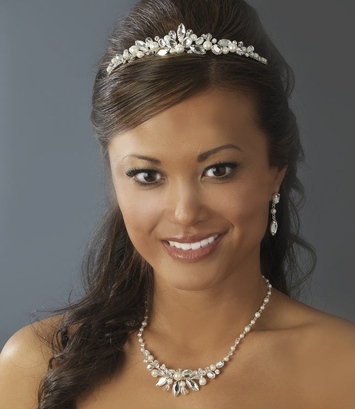 Pearl Bridal Tiara Hp 8234 87