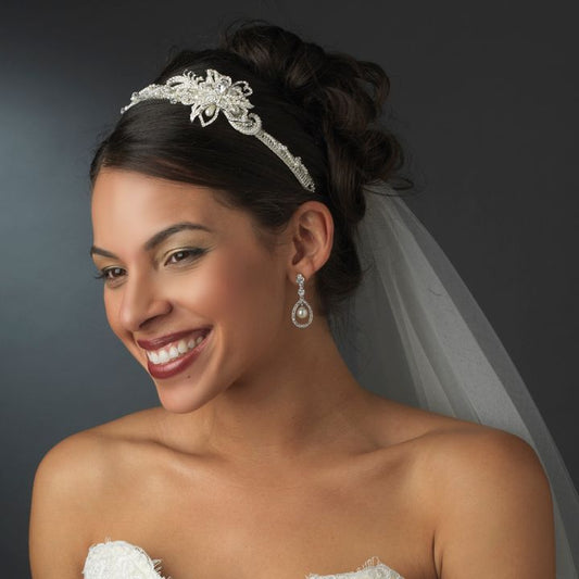 Couture Pearl Hairpiece – Crystal Edition #1371