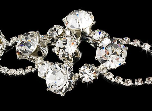 Ethereal Rhinestone Tiara – Silver Edition #1220