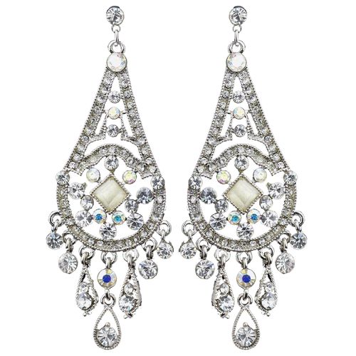Radiant Rhinestone Earrings – Crystal Edition #1304