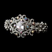 Silver Clear Bangle Bracelet B 1327 36