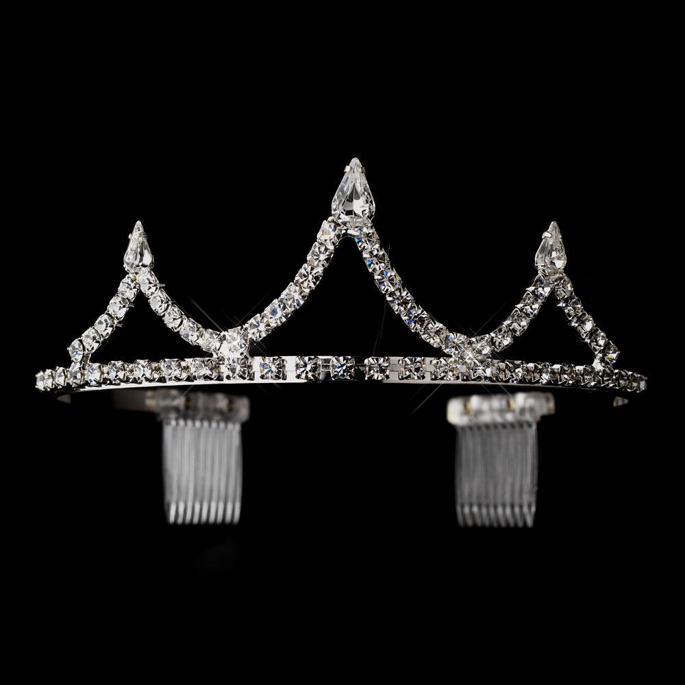 Couture Crystal Tiara – Silver Edition #1485