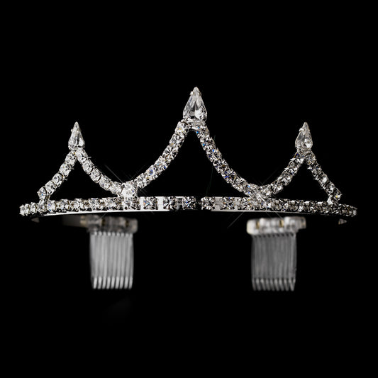 Couture Crystal Tiara – Silver Edition #1485