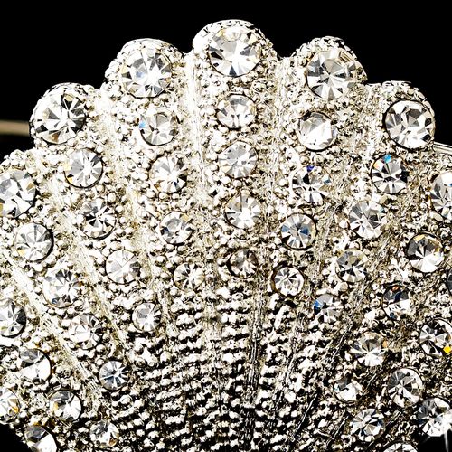 Signature Royal Accessory – Clear Seashell Rhinestone Edition #1242