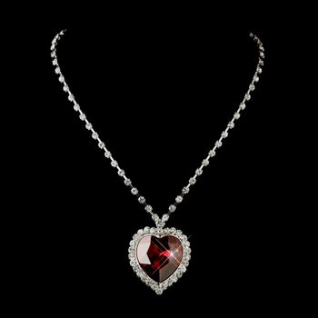 Glamour Crystal Necklace – Silver Edition #1038