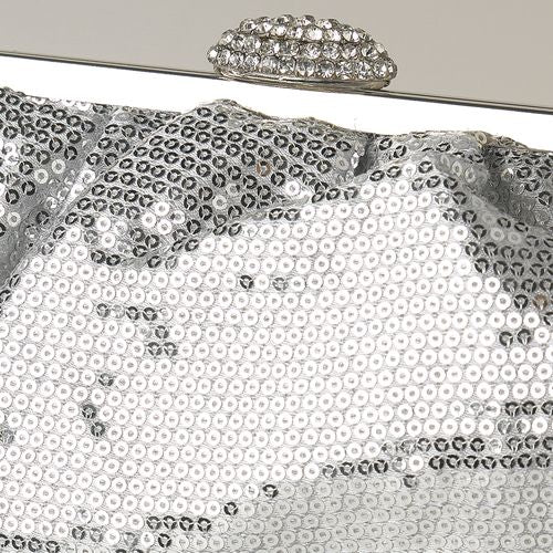 Regal Crystal Evening Bag – Silver Edition #0336