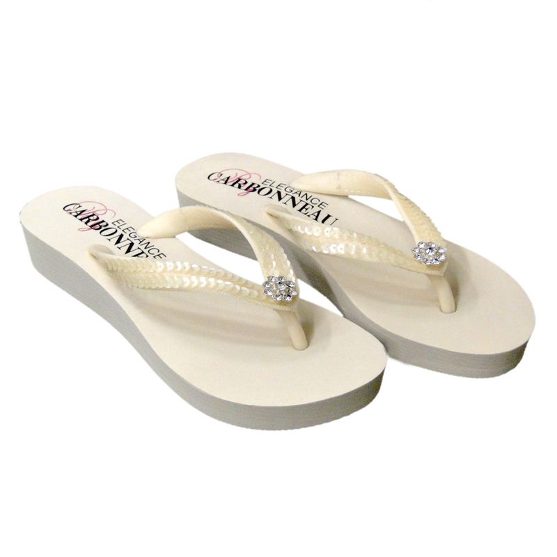 Glamour Pearl Flats – Silver Edition #0580