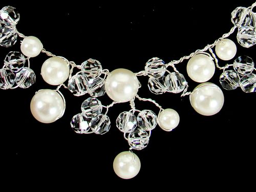 Swarovski Crystal Pearl Necklace Earring Set Ne 8135 27